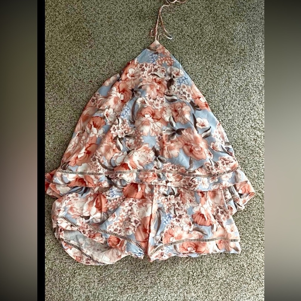 Floral Sleeveless Romper